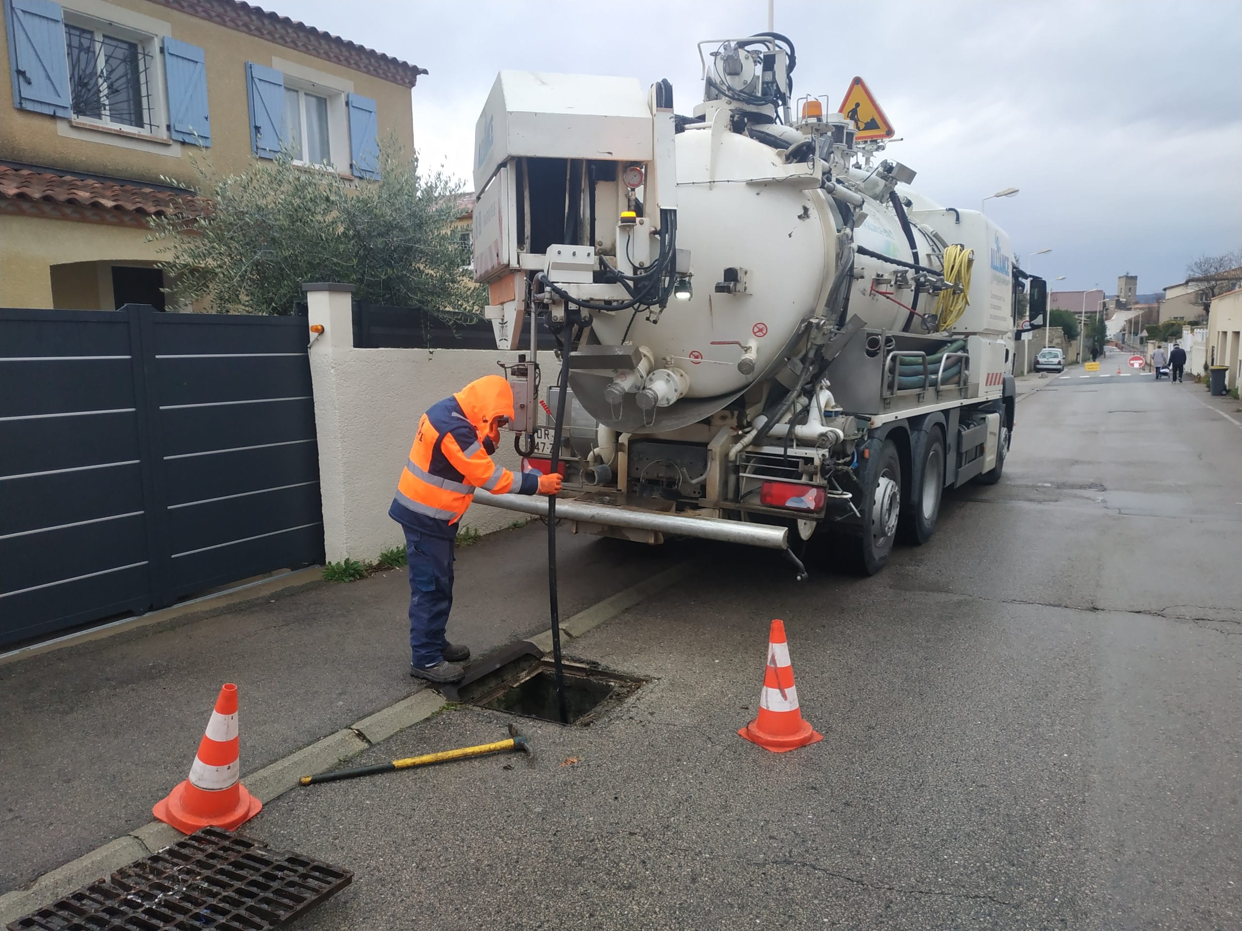 Nettoyage avaloir pluvial